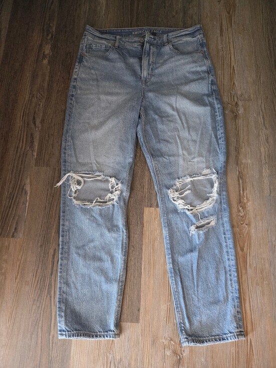 American Eagle Outfitters Denim - American Eagle Outfitters Women's Light Blue Distressed Ripped Jeans